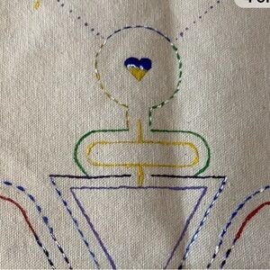 Textile Art 2002 Greg Coleman HeartStone Labyrinth.